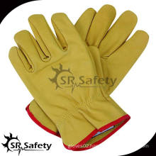 SRSAFETY high quality full cow grain leahter gloves